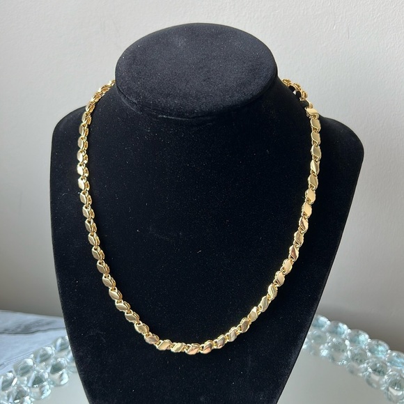 NWT 18k Gold Plated Layering Thick Neckace - Picture 3 of 7